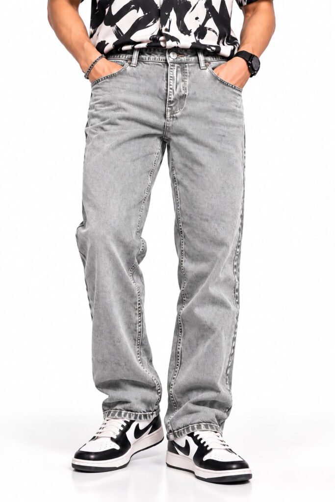 Maxgrapesy Washed Relaxed Fit Denim Premium Jeans For Mens