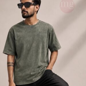 Acid Wash – Oversize T-Shirt For Mans. Round Neck Fabric 100% Cotton T-Shirt